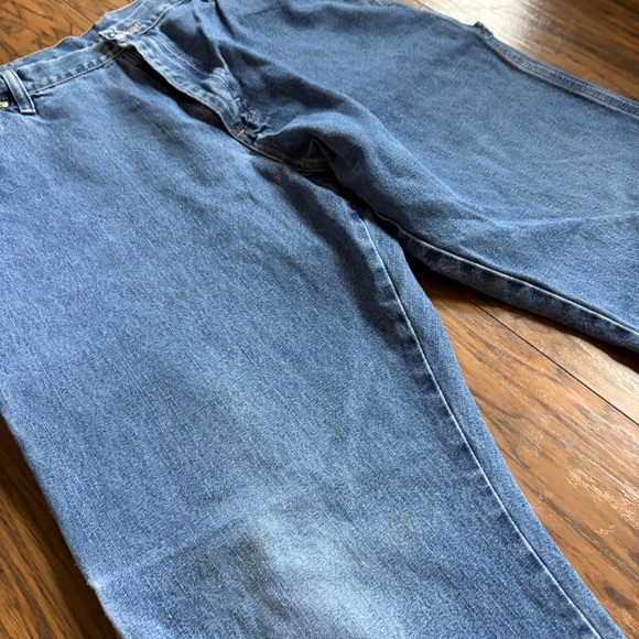 Vintage Wrangler Carpenter Blue Jeans - Picture 3 of 9